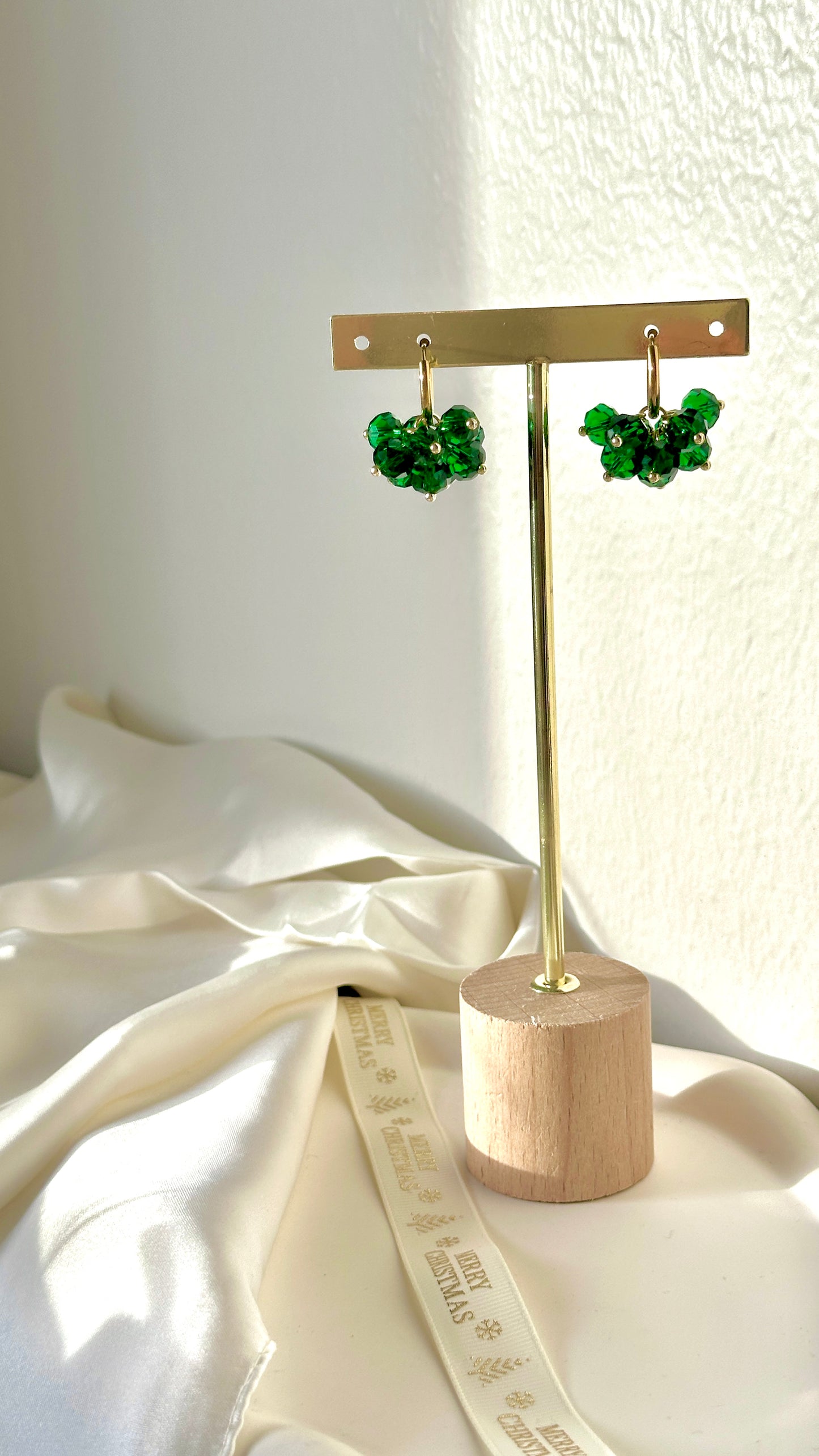 HELENA-korvakorut tummanvihreä