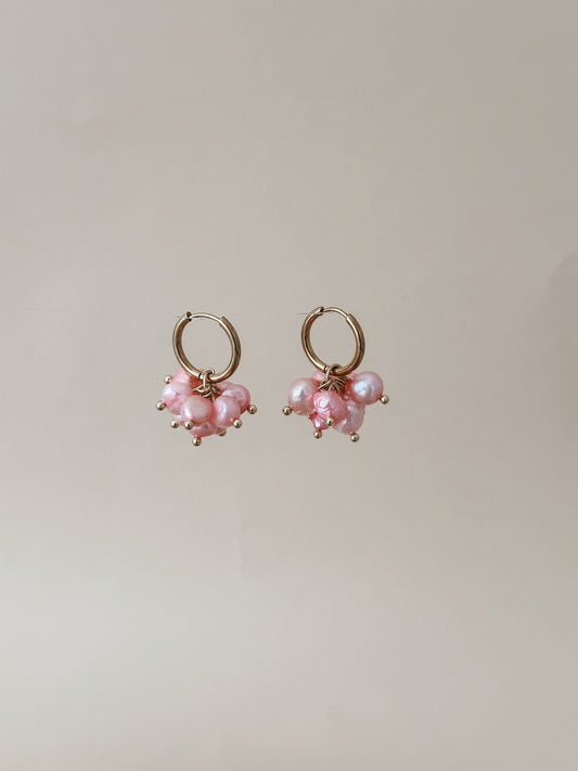 HELENA-korvakorut vaaleanpunainen