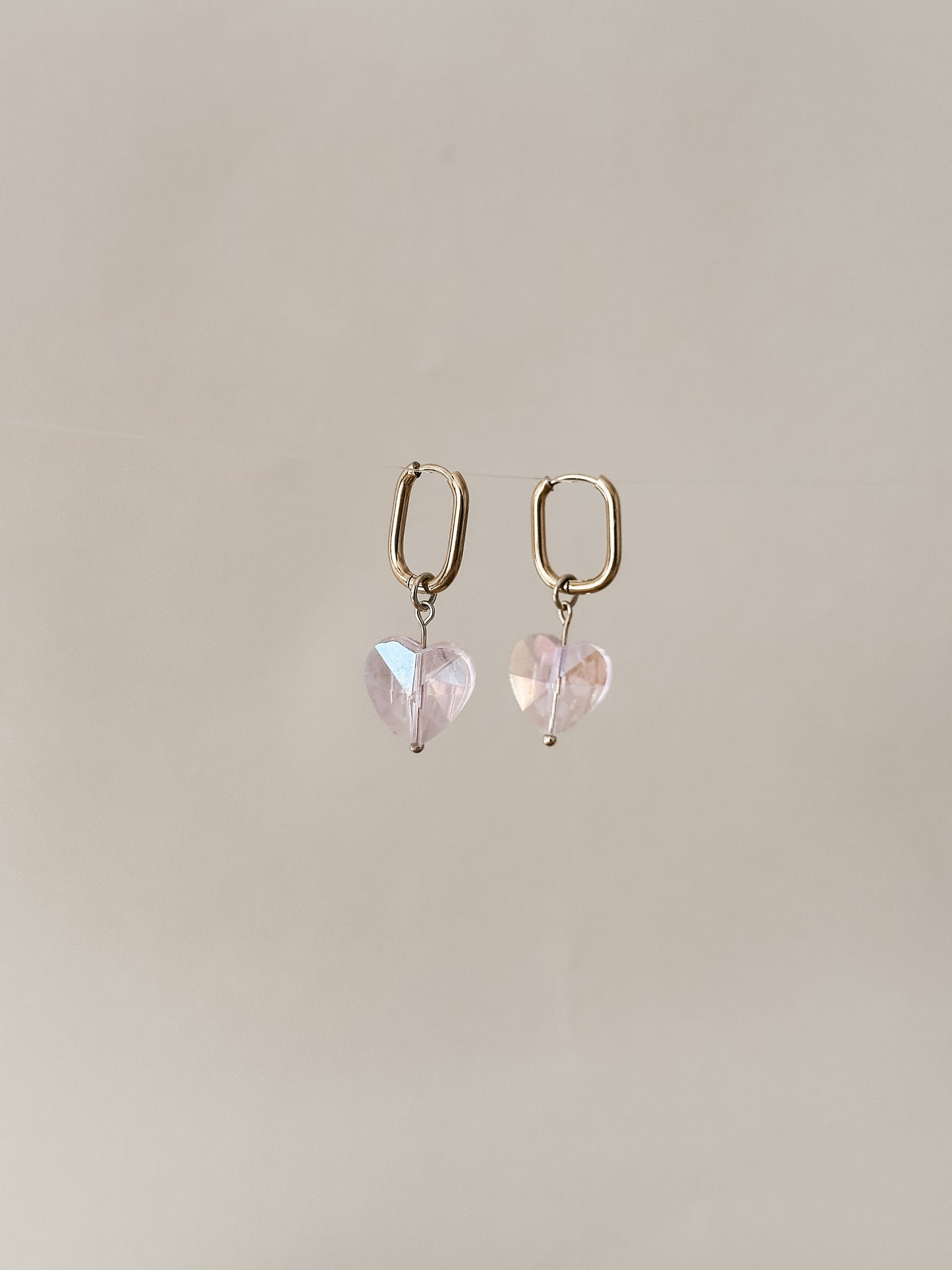 CRYSTAL HEART hoops